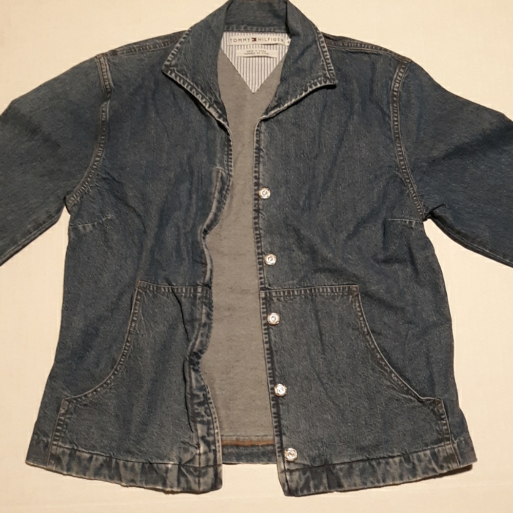 ⬇️$12 Vintage Tommy Hilfiger denim jacket sz 6 - Picture 4 of 5
